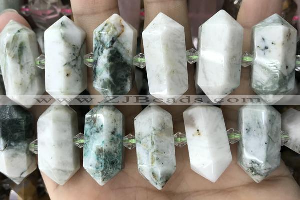 NUGG63 15 inches 12*23mm - 15*30mm faceted nuggets jade gemstone beads