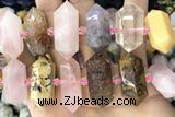 NUGG65 15 inches 12*23mm - 15*30mm faceted nuggets gemstone beads