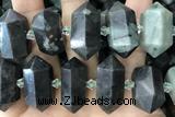 NUGG73 15 inches 12*23mm - 15*30mm faceted nuggets jade gemstone beads