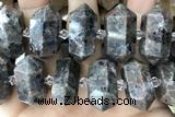 NUGG78 15 inches 12*23mm - 15*30mm faceted nuggets flame jasper beads