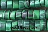 ROND101 15 inches 2*4mm heishi synthetic malachite gemstone beads