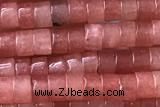 ROND124 15 inches 2*3mm heishi jade gemstone beads