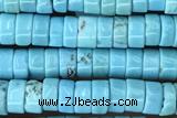 ROND15 15 inches 2*4mm heishi turquoise gemstone beads