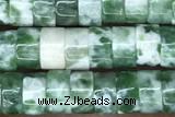 ROND25 15 inches 2*4mm heishi Qinghai jade beads