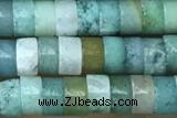 ROND27 15 inches 2*4mm heishi jade gemstone beads