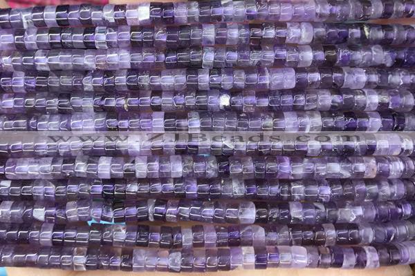 ROND51 15 inches 2*4mm heishi amethyst gemstone beads