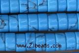 ROND56 15 inches 2*4mm heishi synthetic turquoise gemstone beads