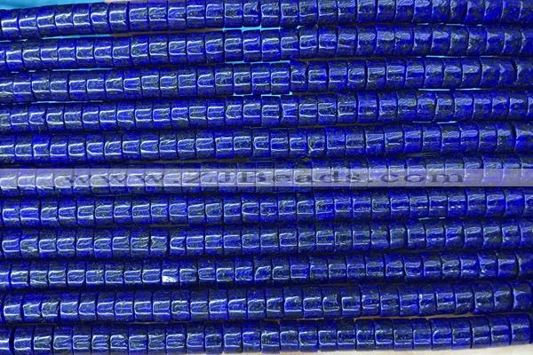 ROND64 15 inches 2*4mm heishi dyed lapis lazuli gemstone beads