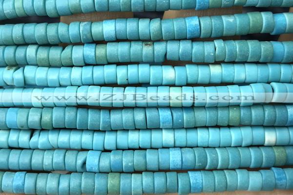 ROND79 15 inches 2*4mm heishi turquoise gemstone beads