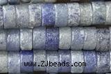 ROND83 15 inches 2*4mm heishi blue aventurine gemstone beads