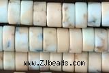 ROND95 15 inches 2*4mm heishi synthetic serpentine jasper beads