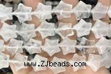 STAR02 15 inches 16mm star white crystal gemstone beads