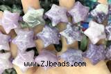 STAR32 15 inches 20mm star Chinese tourmaline gemstone beads