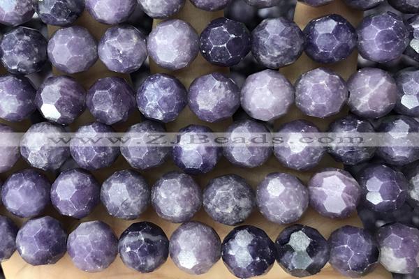 TPUR02 15 inches 10mm faceted round Chinese tourmaline beads