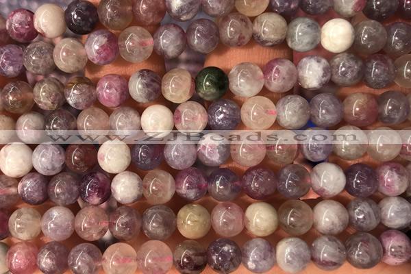 TPUR05 15 inches 6mm round tourmaline gemstone beads