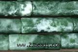 TUBE07 15 inches 4*13mm tube Qinghai jade gemstone beads