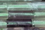 TUBE08 15 inches 4*13mm tube fluorite gemstone beads