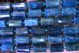TUBE100 15 inches 10*14mm faceted tube apatite gemstone beads