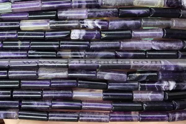 TUBE12 15 inches 4*13mm tube dogtooth amethyst gemstone beads