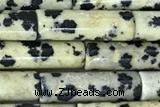 TUBE29 15 inches 4*13mm tube sesame jasper gemstone beads