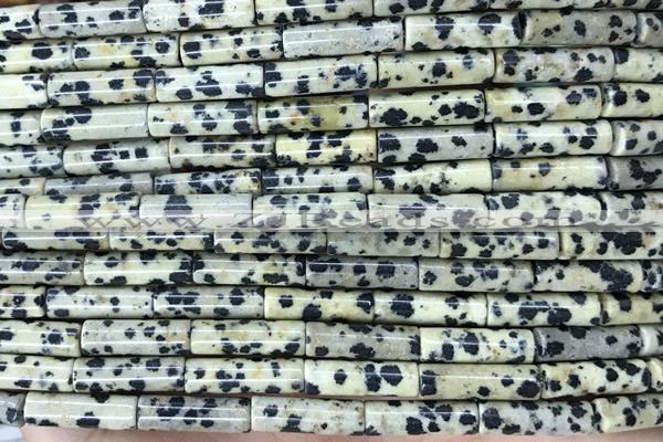 TUBE29 15 inches 4*13mm tube sesame jasper gemstone beads