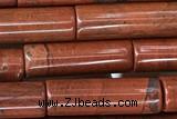 TUBE39 15 inches 4*13mm tube red jasper gemstone beads