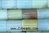 TUBE49 15 inches 6*8mm tube amazonite gemstone beads