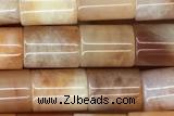 TUBE50 15 inches 6*8mm tube jade gemstone beads