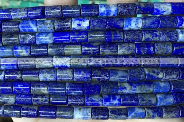 TUBE60 15 inches 6*8mm tube lapis lazuli gemstone beads