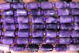 TUBE77 15 inches 8*12mm faceted tube gemstone beads