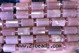 TUBE88 15 inches 10*14mm faceted tube moonstone gemstone beads