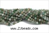 AGAT218 15 inches 6mm round green sakura agate gemstone beads