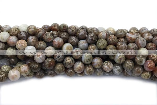 AGAT235 15 inches 10mm round agate gemstone beads