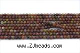 AGAT236 15 inches 4mm round Portuguese agate gemstone beads