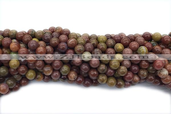AGAT237 15 inches 6mm round Portuguese agate gemstone beads