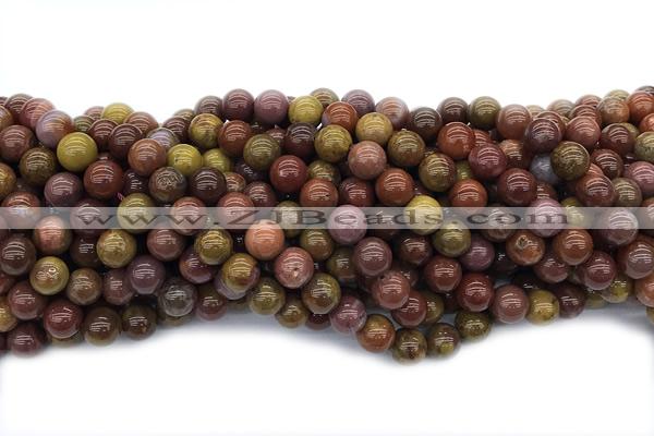 AGAT238 15 inches 8mm round Portuguese agate gemstone beads