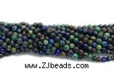 AZUR02 15 inches 6mm round azurite gemstone beads