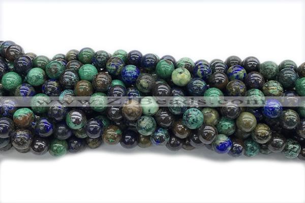 AZUR03 15 inches 8mm round azurite gemstone beads
