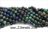 AZUR04 15 inches 10mm round azurite gemstone beads