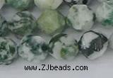 CAA1023 15.5 inches 12mm faceted nuggets tree agate beads