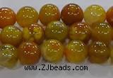 CAA1042 15.5 inches 8mm round dragon veins agate beads wholesale