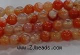 CAA1045 15.5 inches 4mm round dragon veins agate beads wholesale
