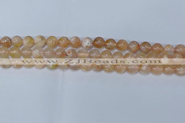 CAA1073 15.5 inches 10mm round sakura agate gemstone beads