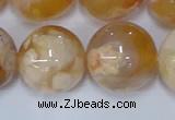 CAA1076 15.5 inches 16mm round sakura agate gemstone beads