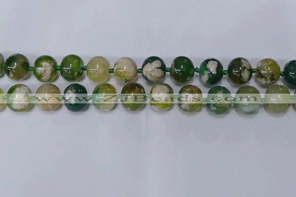 CAA1110 15.5 inches 15*18mm rondelle sakura agate gemstone beads