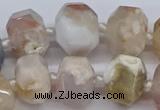 CAA1116 15.5 inches 13*18mm - 15*20mm faceted nuggets sakura agate beads