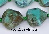 CAA1138 18*20mm - 25*35mm faceted freeform dragon veins agate beads