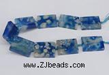 CAA1165 15.5 inches 30*40mm rectangle sakura agate gemstone beads