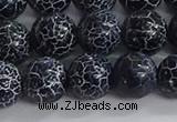 CAA1212 15.5 inches 10mm round frosted agate beads wholesale