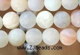CAA1271 15.5 inches 6mm round matte plated druzy agate beads